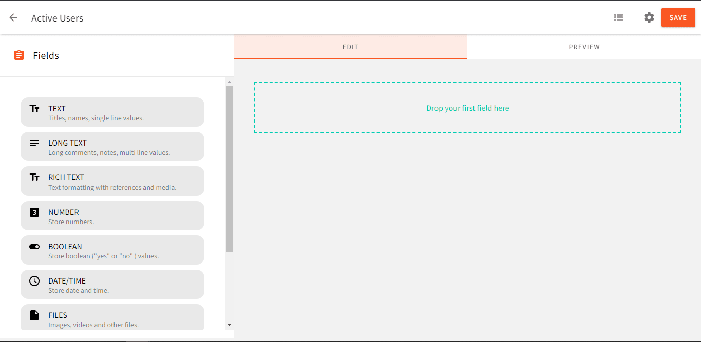Structuring the active user content model
