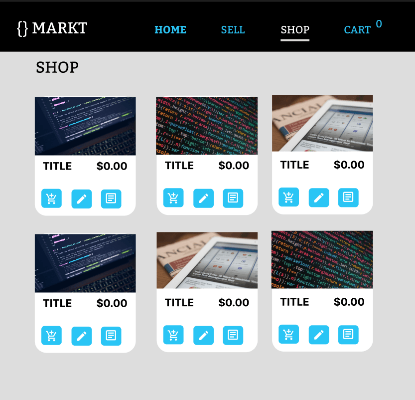 Finished application