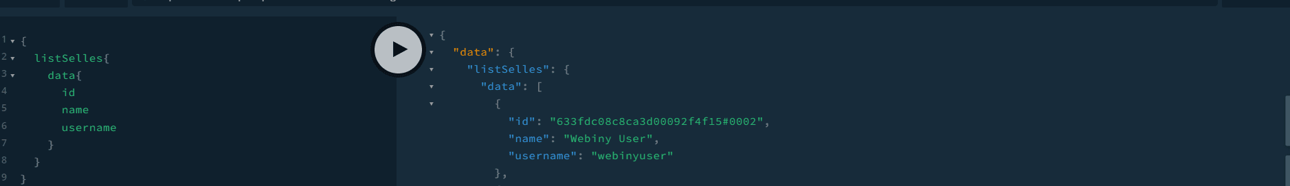 Results of the GraphQL query test
