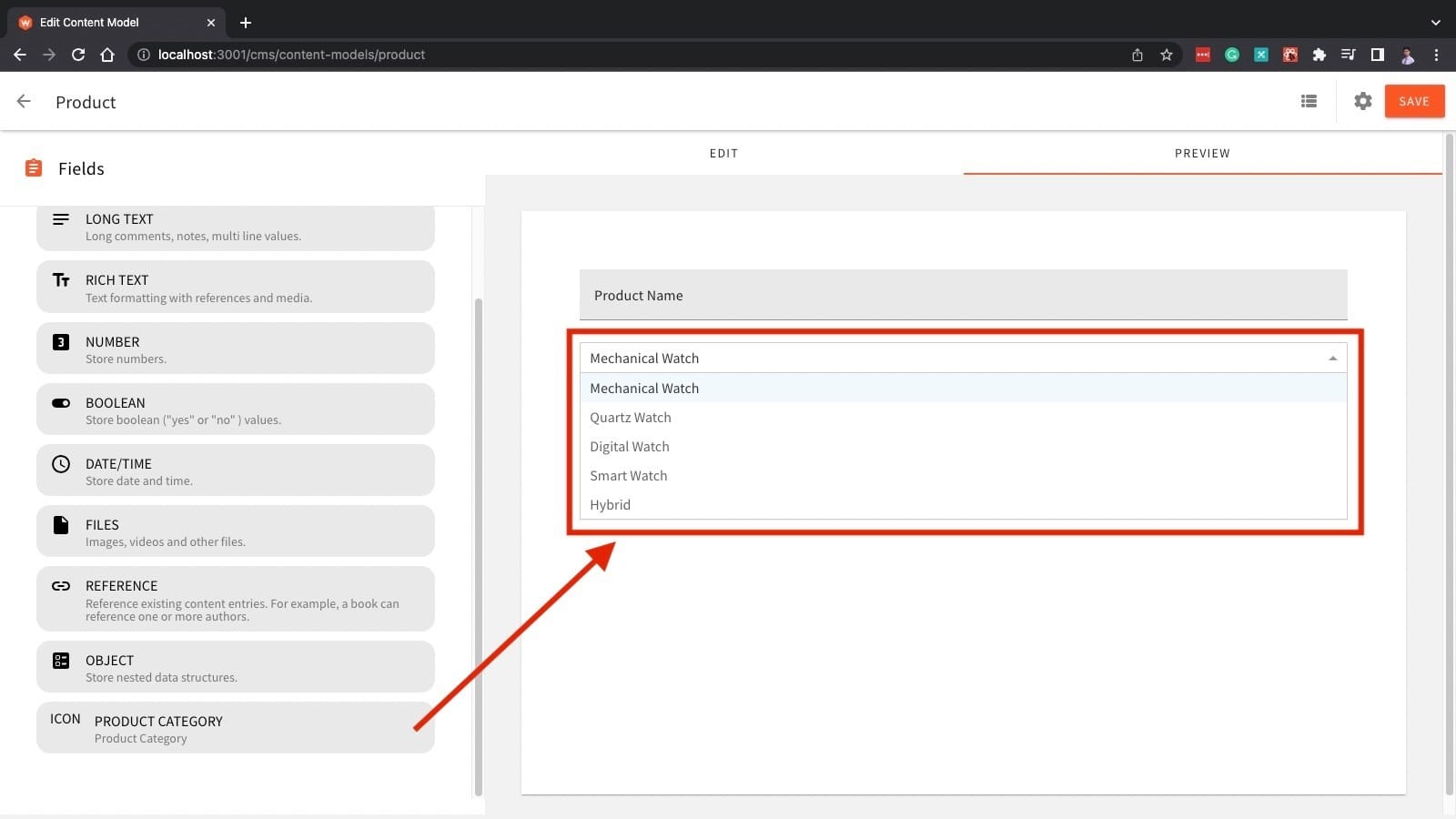 Creating a Custom Field