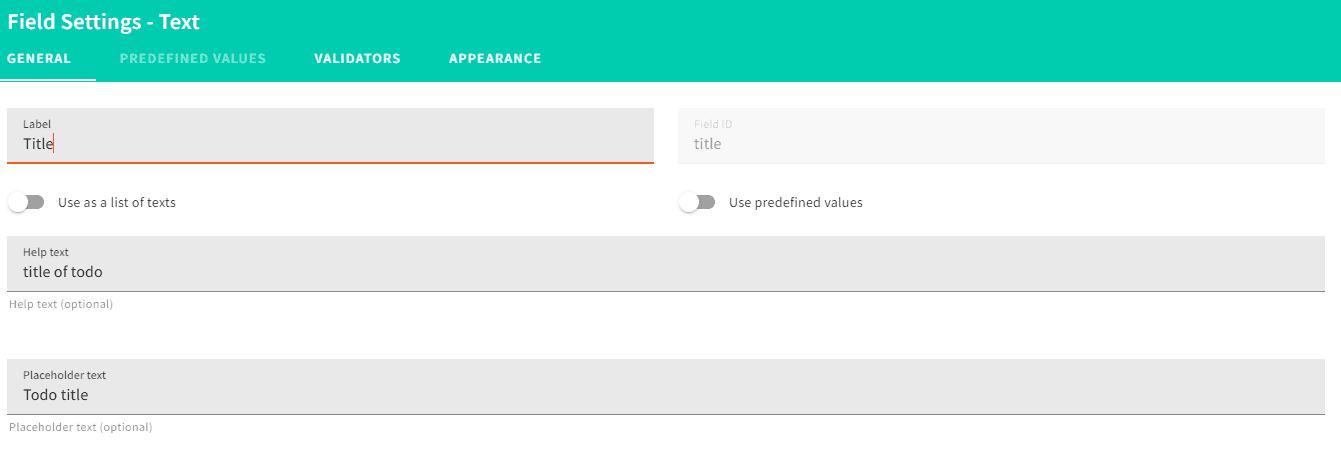 Adding the title field