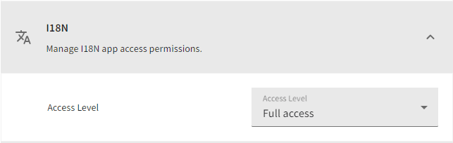 Granting full access to internationalisation