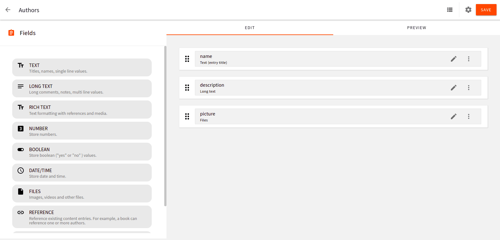 Populating the Author content type