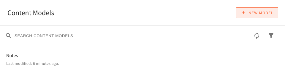 Save your content model
