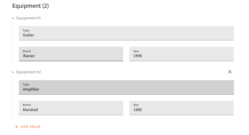 Multi Value Model Preview