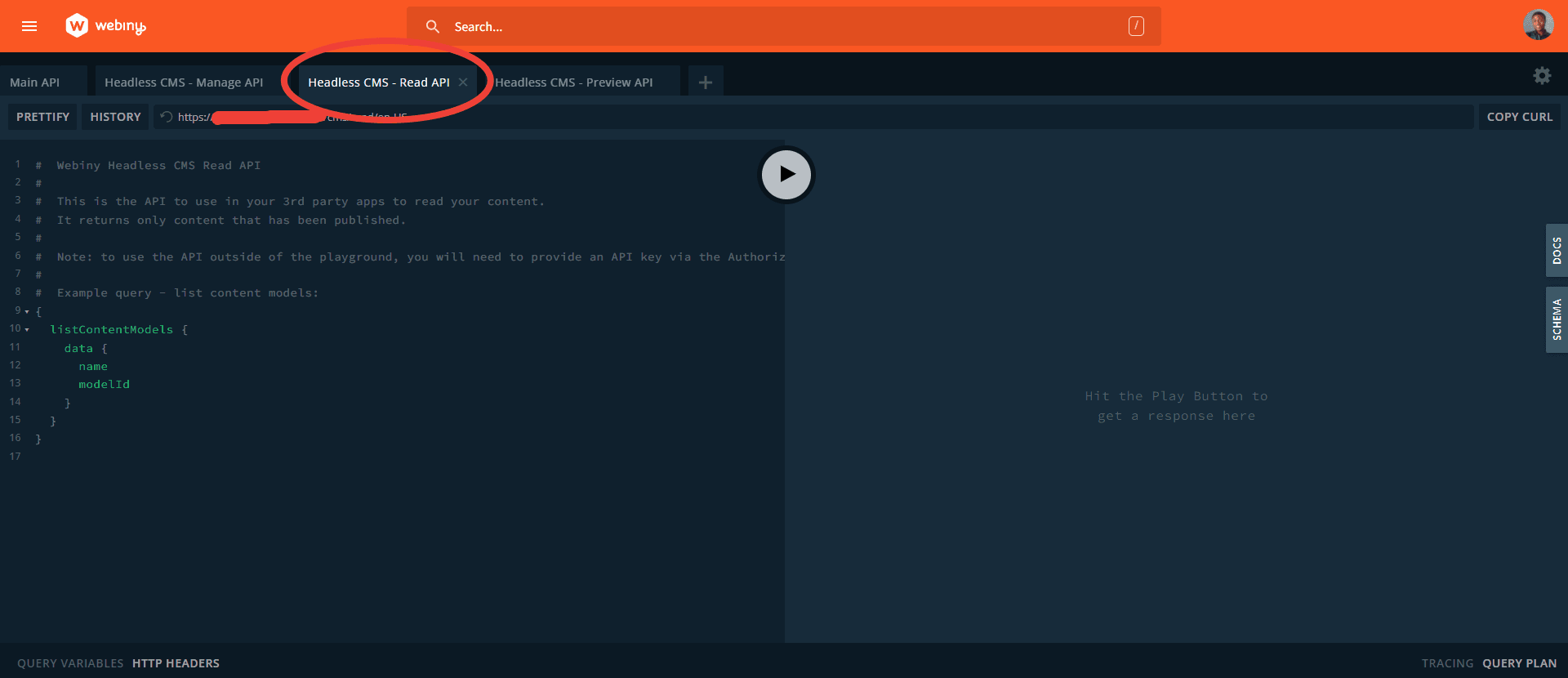 Run Queries in Headless CMS-Read API