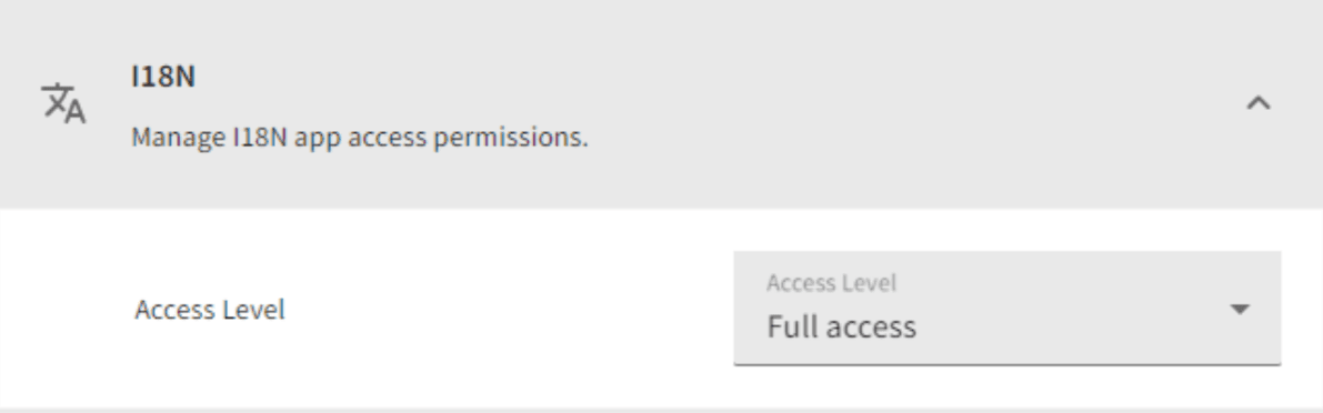 Internationalization API interface