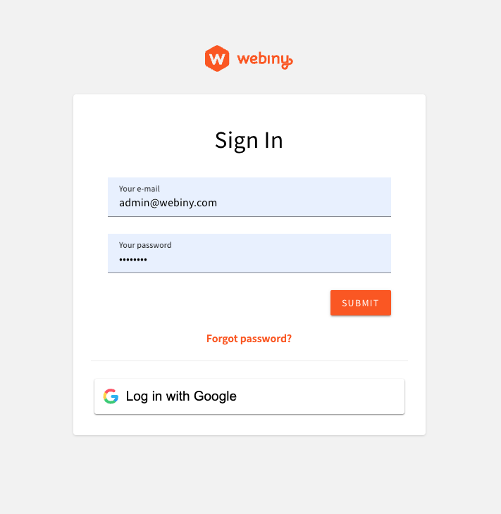 Using Google IdP to Sign Into the Admin App