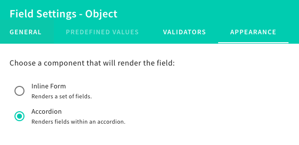 Object Field Renderers