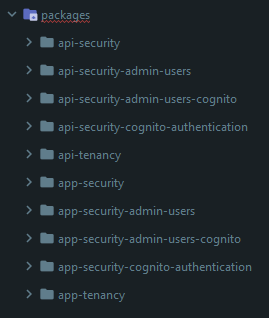 API and React Security Packages